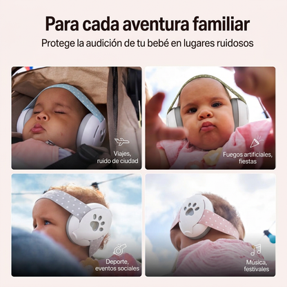 Orejeras para bebés con protección auditiva