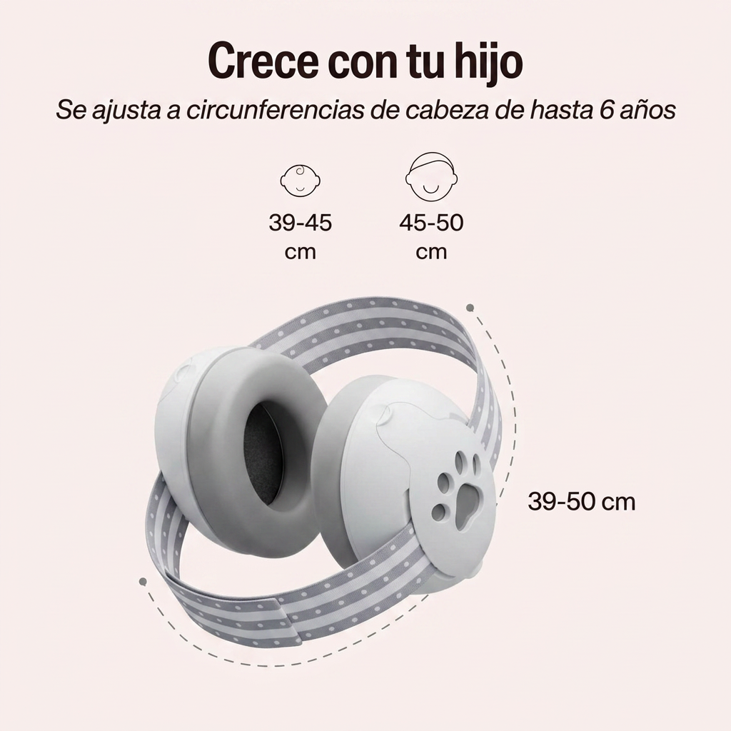 Orejeras para bebés con protección auditiva